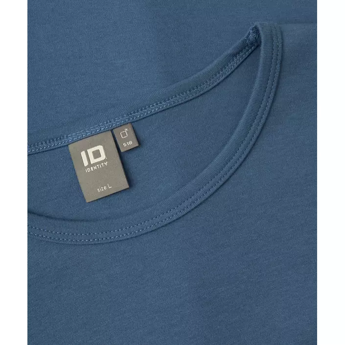 ID Interlock langermet T-skjorte, Indigoblå, large image number 3