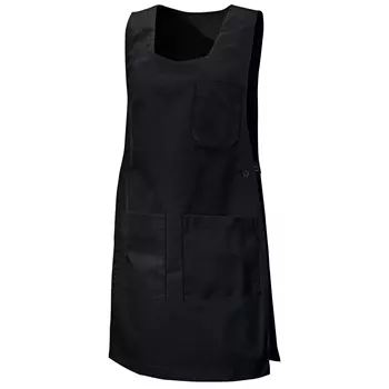 Hejco Donna women's sandwich apron with pockets, Black