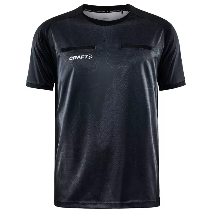 Craft Evolve Referee T-skjorte, Svart, large image number 0