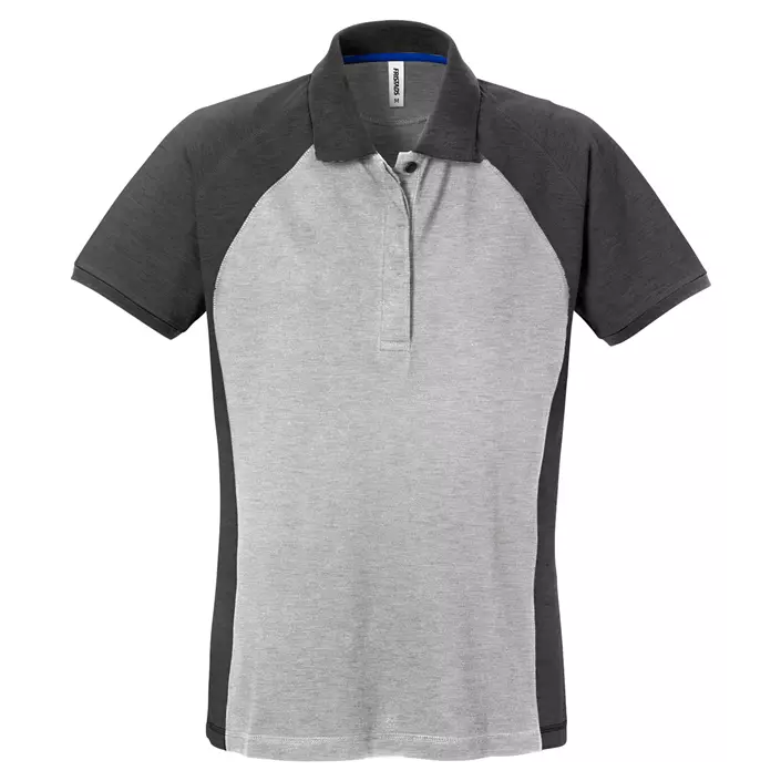 Fristads Acode dame polo T-shirt 7651 PIQ, Grey/Dark Grey, large image number 0