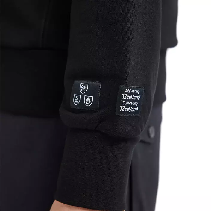 Blåkläder FR sweatshirt, Sort, large image number 6