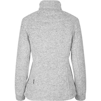 ID quilted women's fleece jacket, Grey Melange