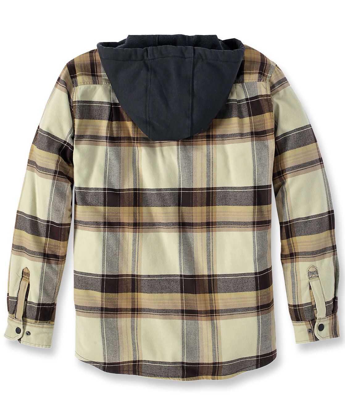 Carhartt fodrad flanellskjorta jacka, Dark brown, large image number 2