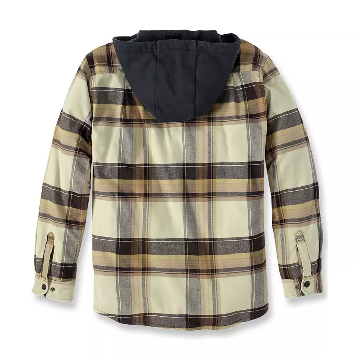 Carhartt foret flanell skjortejakke, Dark brown, large image number 2