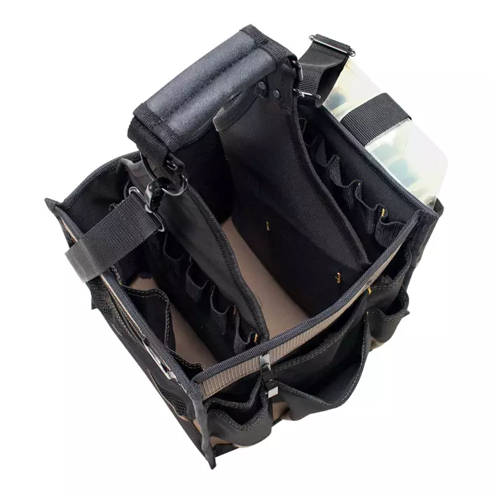 CLC Work Gear 1528 large electrical & maintenance tool bag, Black/Brown, Black/Brown, large image number 2