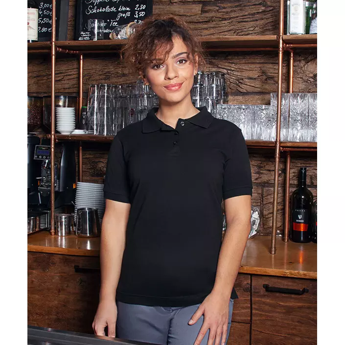 Karlowsky women's polo shirt, Black, large image number 1