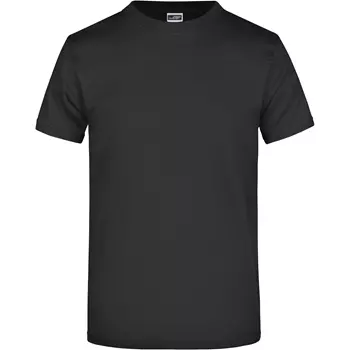 James & Nicholson T-Shirt Round-T Heavy, Schwarz