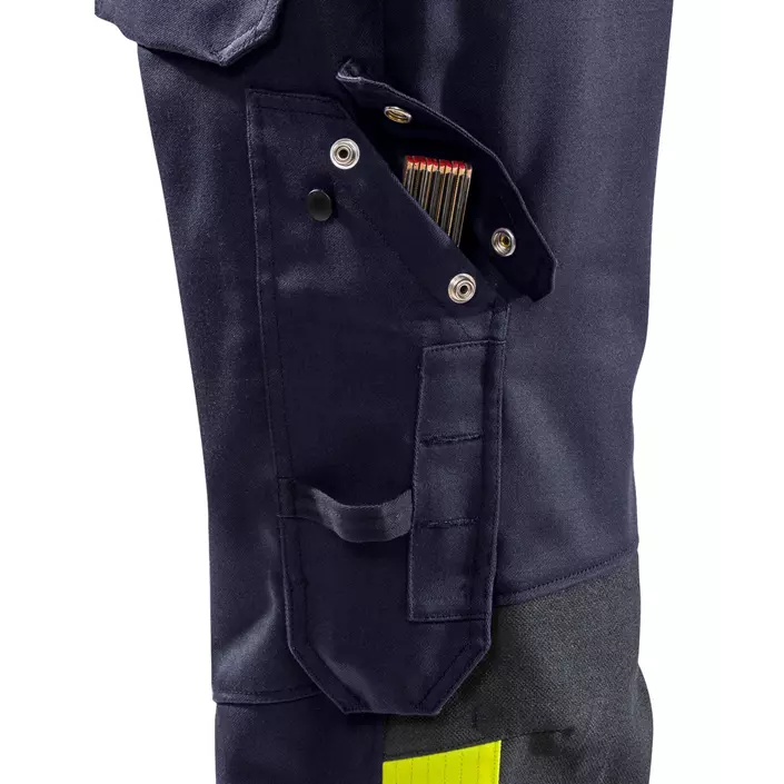 Fristads Flame welding trousers 2656 WEL, Marine/Hi-Vis yellow, large image number 3