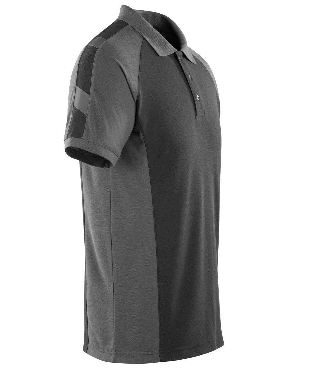 Mascot Unique Bottrop polo T-shirt, Sort/M&oslash;rk&nbsp;Antracitgr&aring;, large image number 3