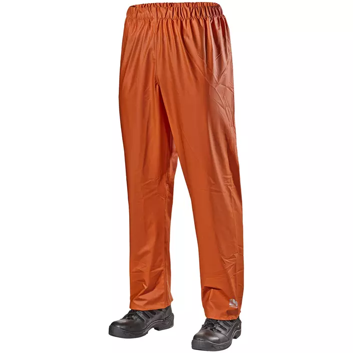 L.Brador PU rain trousers, Orange, large image number 0