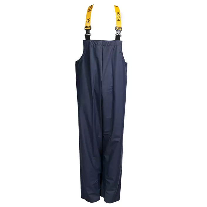Elka PVC Light rain bib and brace trousers, Marine Blue, large image number 0