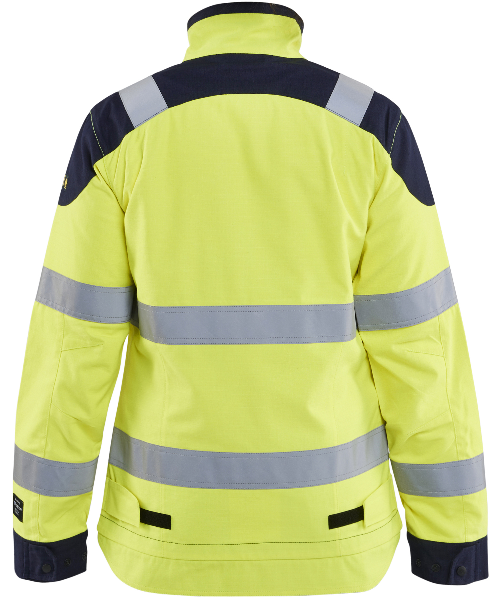 Bl&aring;kl&auml;der Multinorm arbetsjacka dam, Varsel gul/marinbl&aring;, large image number 2