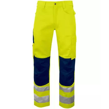 ProJob work trousers 6532, Hi-Vis Yellow/Navy