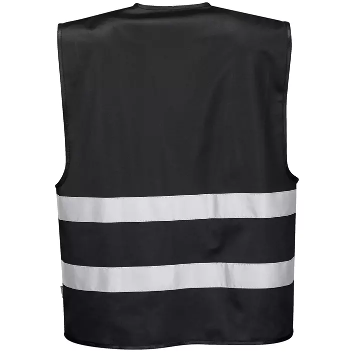 Portwest Iona cover vest with reflective tape, Black, large image number 1