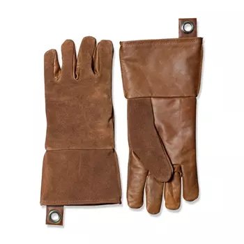 Stuff Design BBQ leather grill gloves, Light Brown