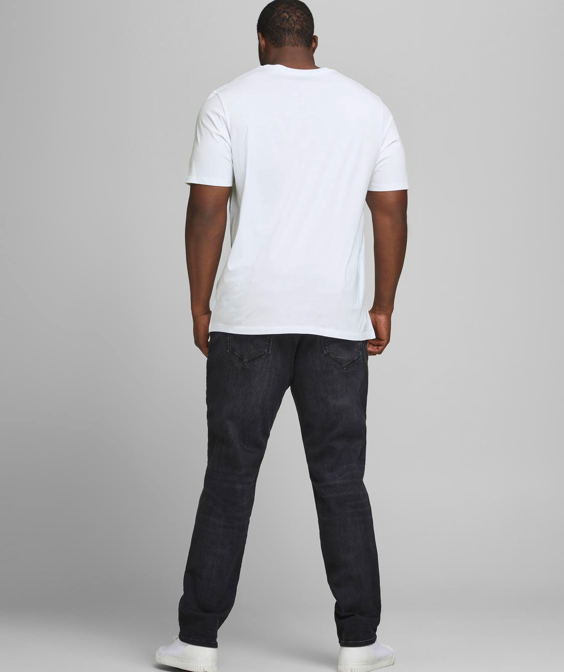 Jack & Jones Plus JJECORP LOGO T-shirt, White, large image number 3