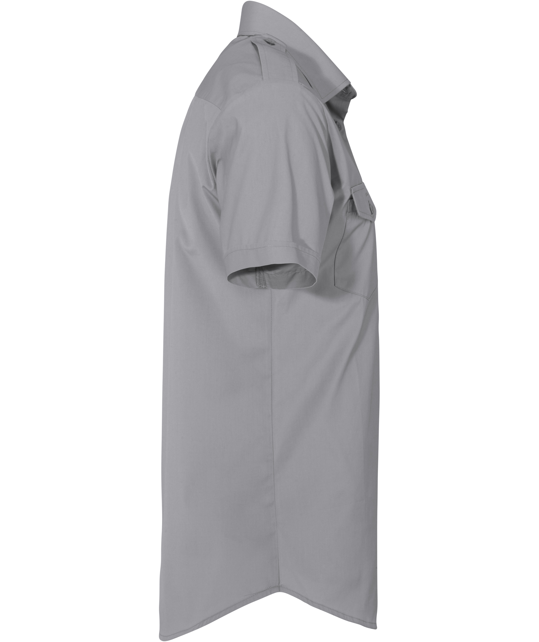 Derby of Sweden Maverick Slim fit kort&auml;rmad pilotskjorta, Grey, large image number 3