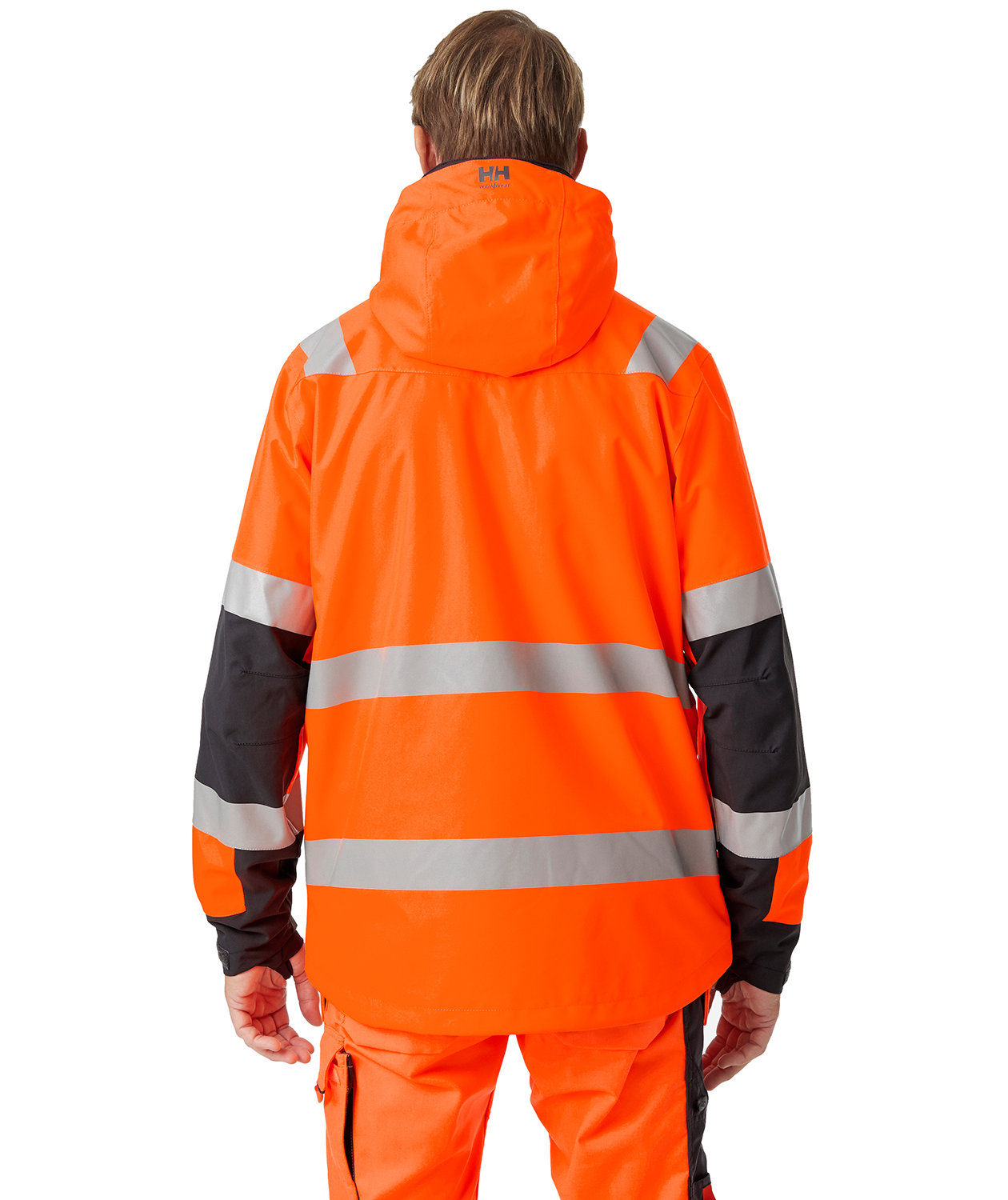 Helly Hansen Alna 2.0 shell jacket, Hi-vis Orange/charcoal, large image number 3
