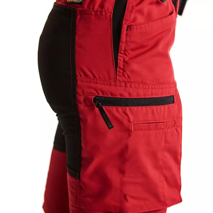 Blåkläder Unite serviceshorts dame, Rød/Svart, large image number 3