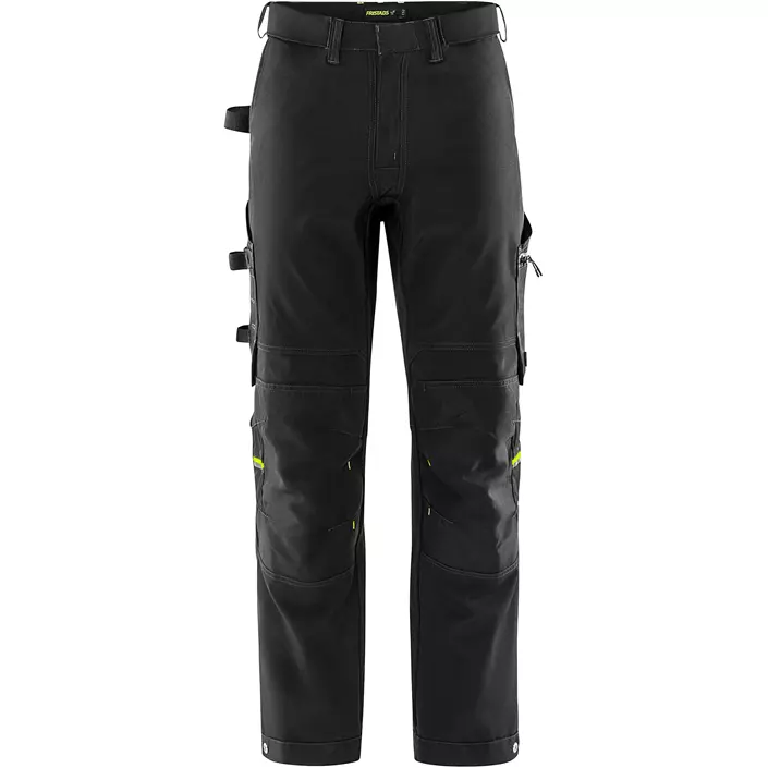Fristads Flex hantverksbyxa 2801 GHST full stretch, Svart, large image number 2