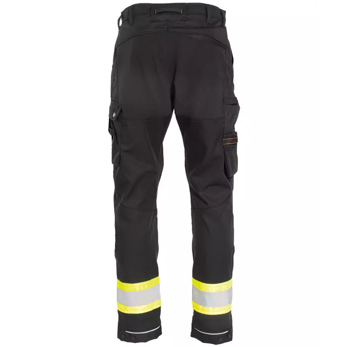 Tranemo Comfort work trousers, Black/Hi-Vis Yellow, large image number 1