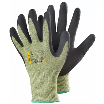 Tegera 666 cut protection gloves Cut C, Black/Green