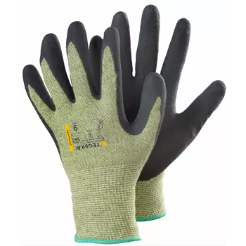 Tegera 666 cut protection gloves Cut C, Black/Green