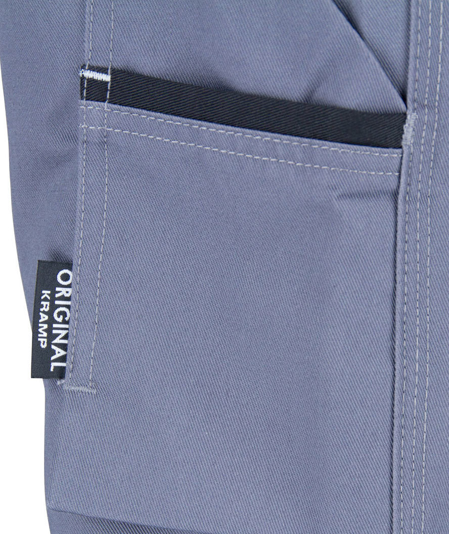 Kramp Original arbejdsbukser med b&aelig;lte, Gr&aring;/Sort, large image number 4