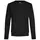 Seven Seas knitted pullover with merino wool, Black, Black, swatch