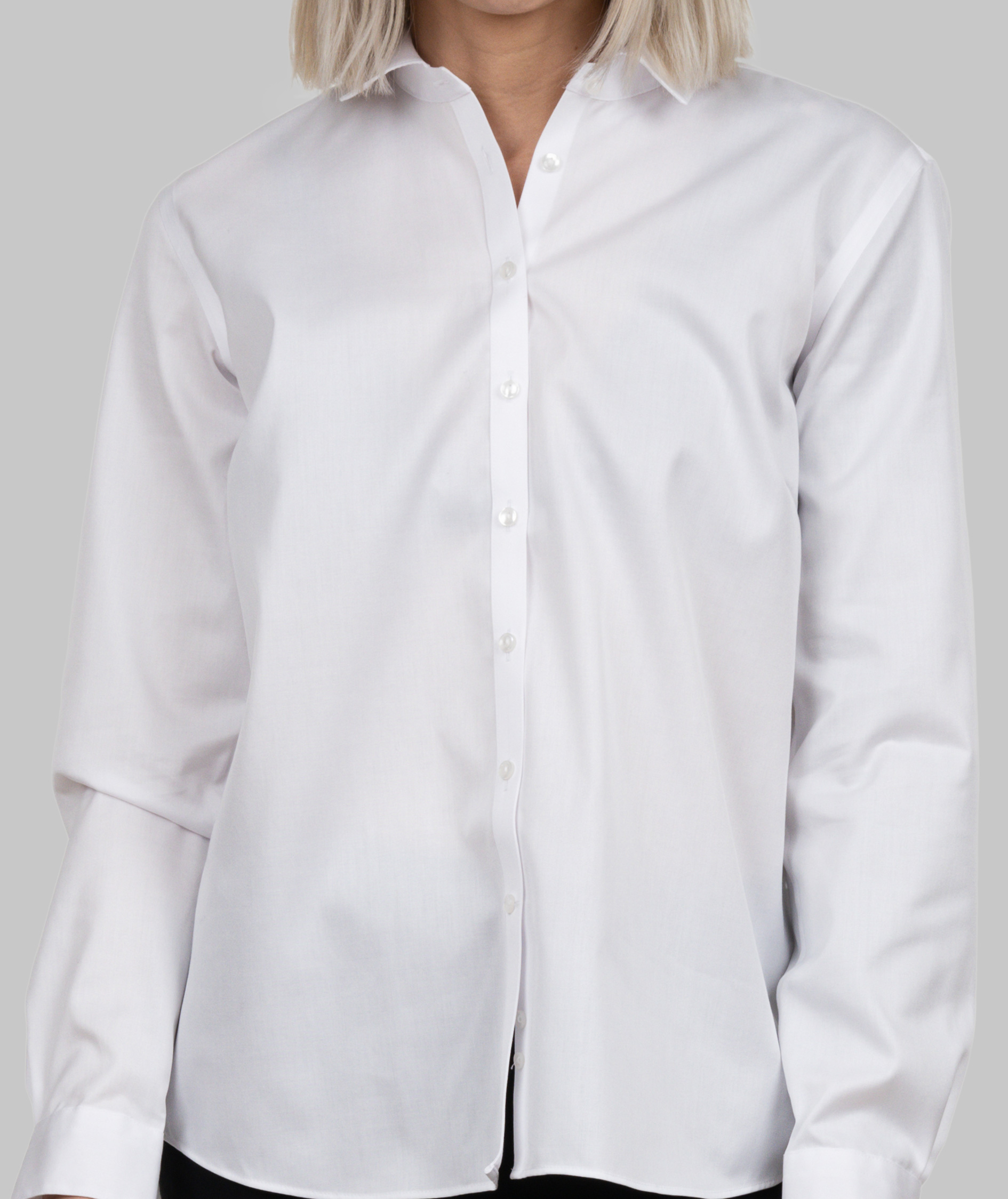 J. Harvest & Frost Twill Green Bow O1 lady relaxed fit shirt, White, large image number 5