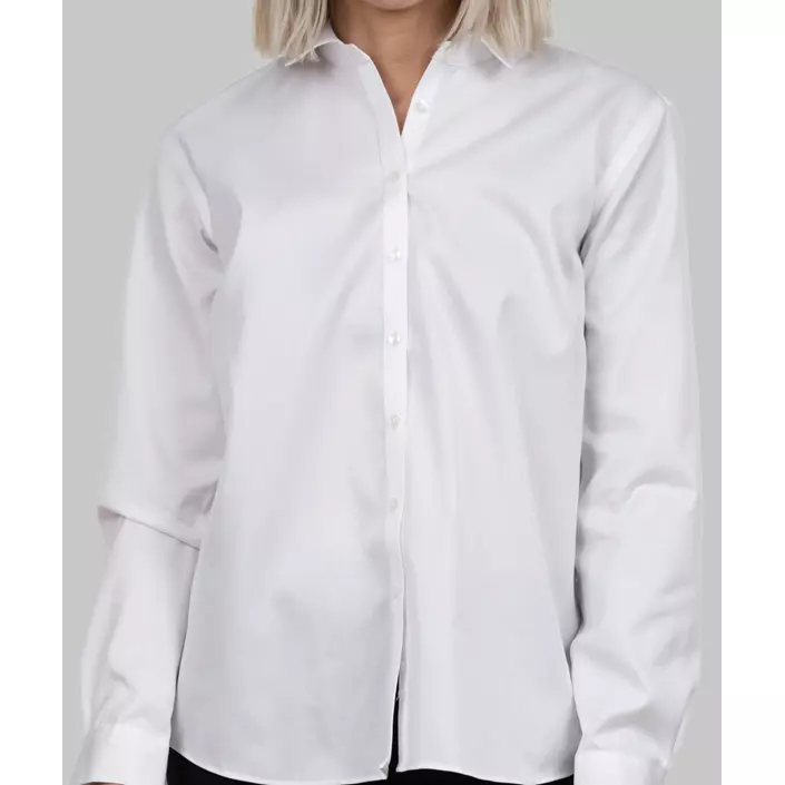 J. Harvest & Frost Twill Green Bow O1 lady relaxed fit shirt, White, large image number 5