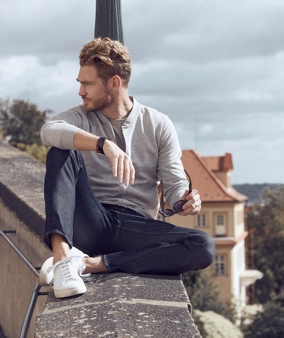 Clique Premium OC Cardigan, Grau Meliert, large image number 1