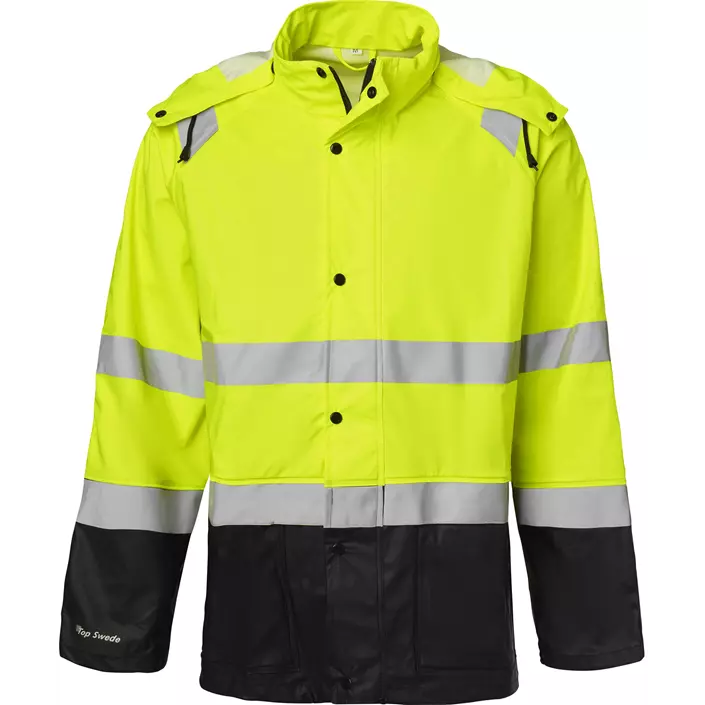Top Swede rain jacket 180, Hi-vis Yellow/Black, large image number 0