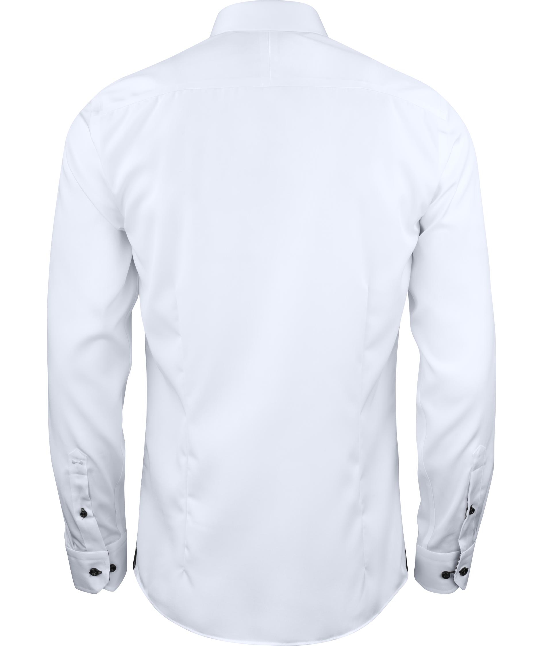 J. Harvest & Frost Twill Red Bow 20 slim fit shirt, White/Black