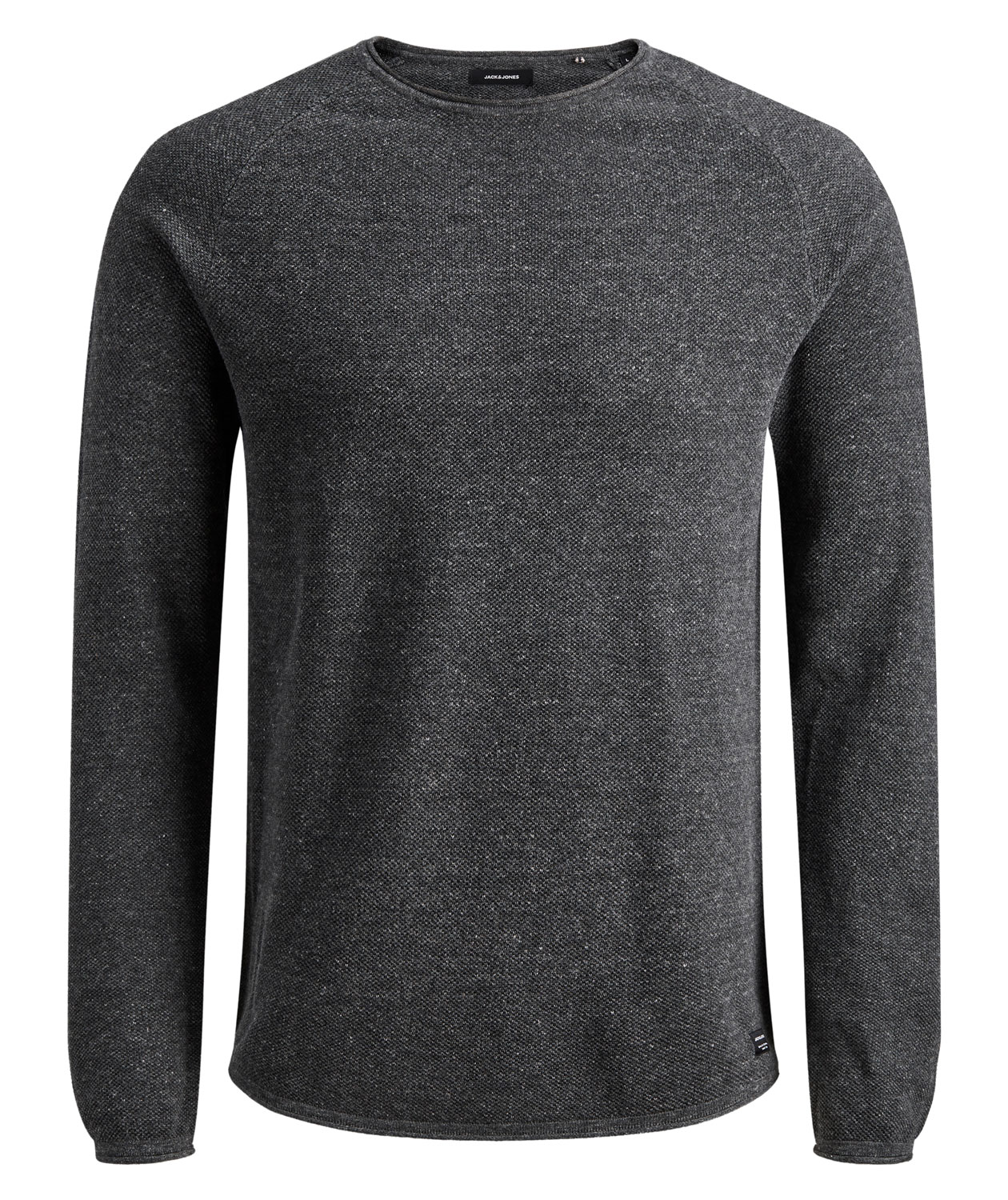 Jack & Jones JJEHILL Strickpullover, Dark Grey Melange