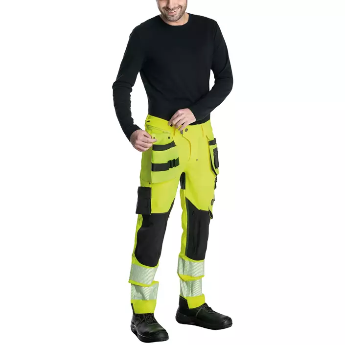 Cerva Neurum Nordics craftsman trousers, Hi-Vis Yellow, large image number 3