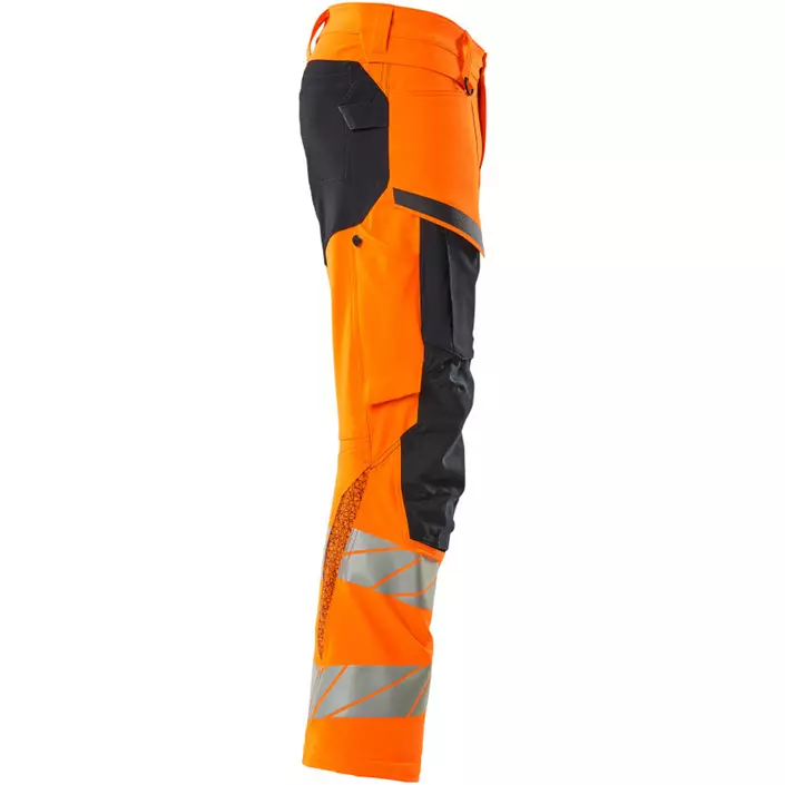 Mascot Accelerate Safe work trousers full stretch, Hi-Vis Orange/Dark Marine, large image number 3
