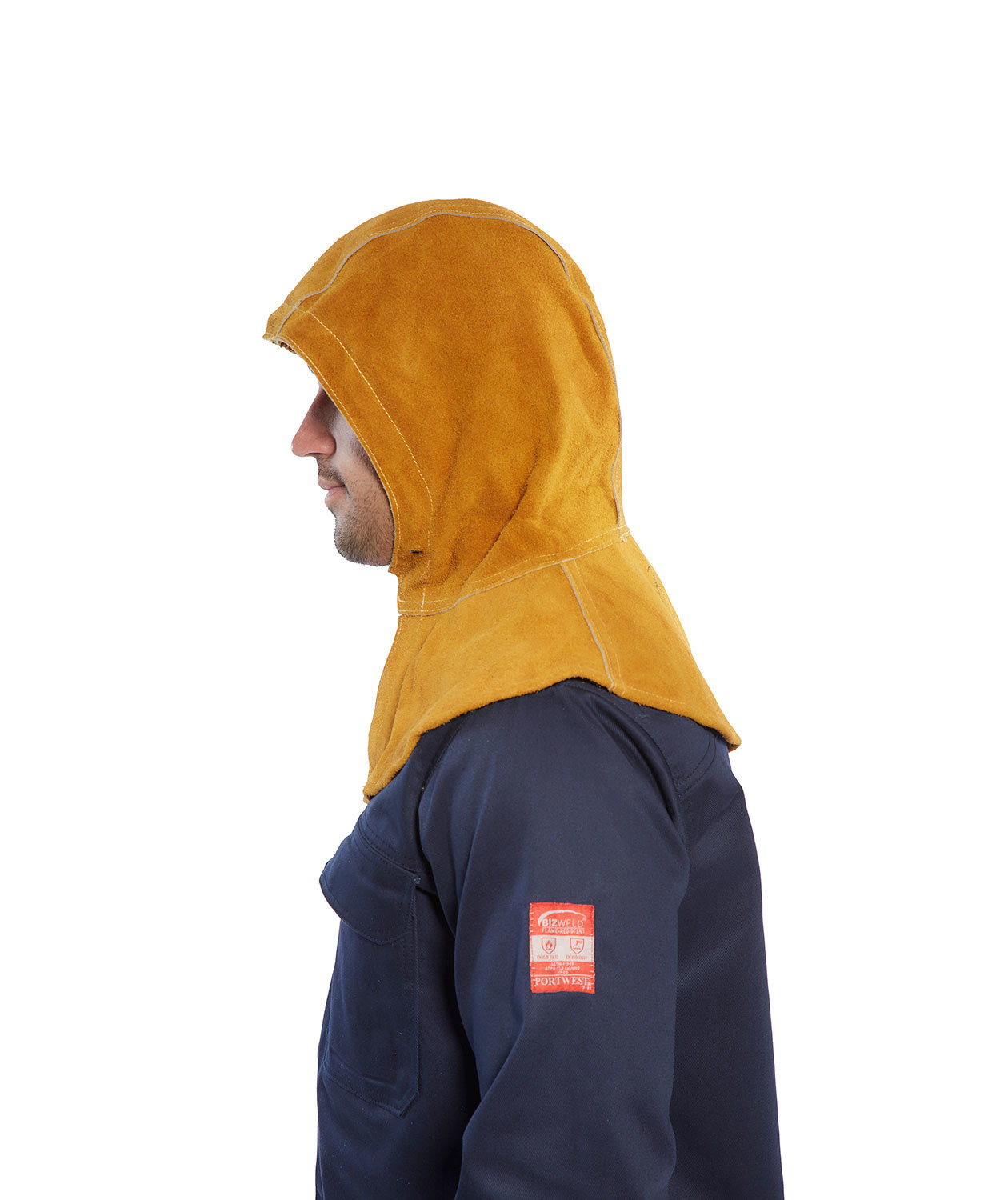 Portwest SW33 welding leather hood, Orange