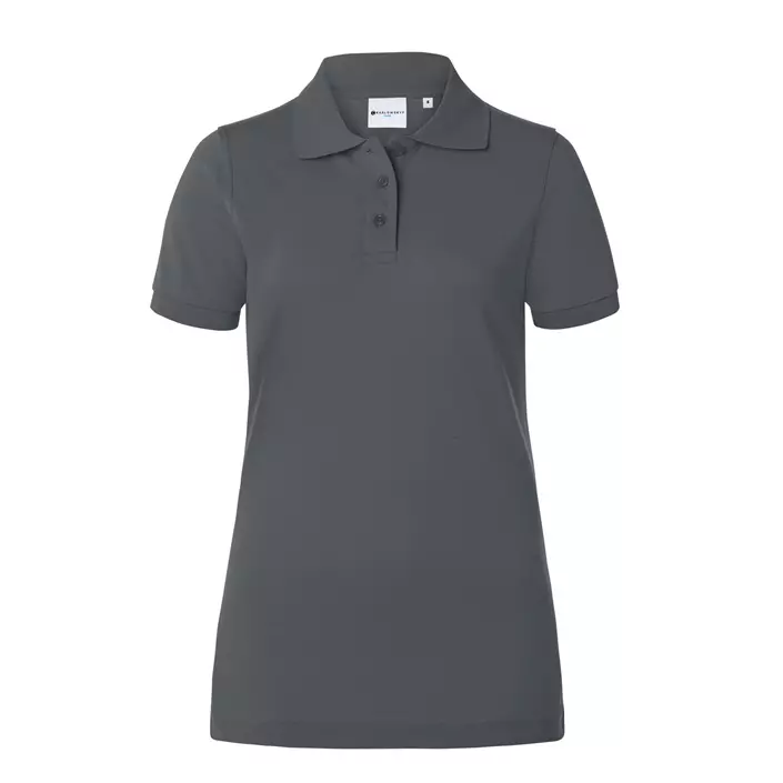 Karlowsky women's polo shirt, Anthracite, large image number 0