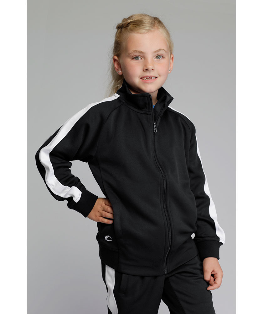 Pitch Stone Panel sweat cardigan for kids, Black, large image number 2