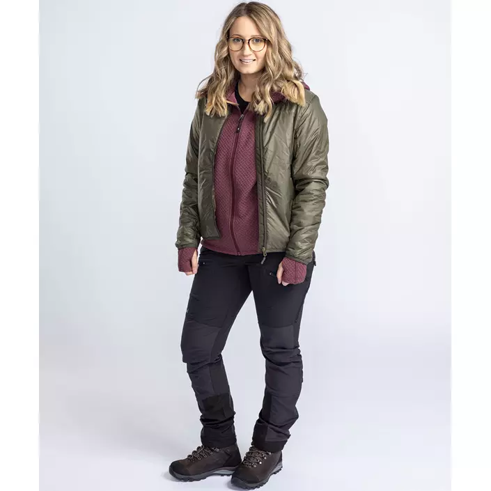 Pinewood Insulated dame midlayer med uld, Moss green, large image number 7