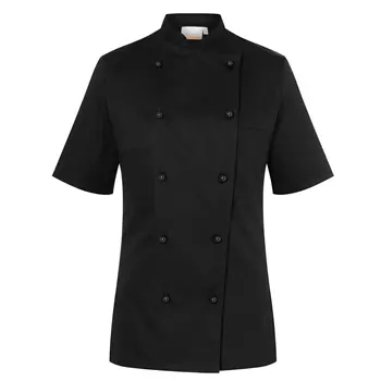 Karlowsky Pauline women's short-sleeved chefs jacket without buttons, Black