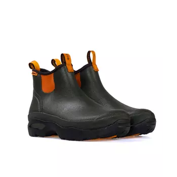 LaCrosse Hampton rubber boots, Rosin Green/Popsicle Orange