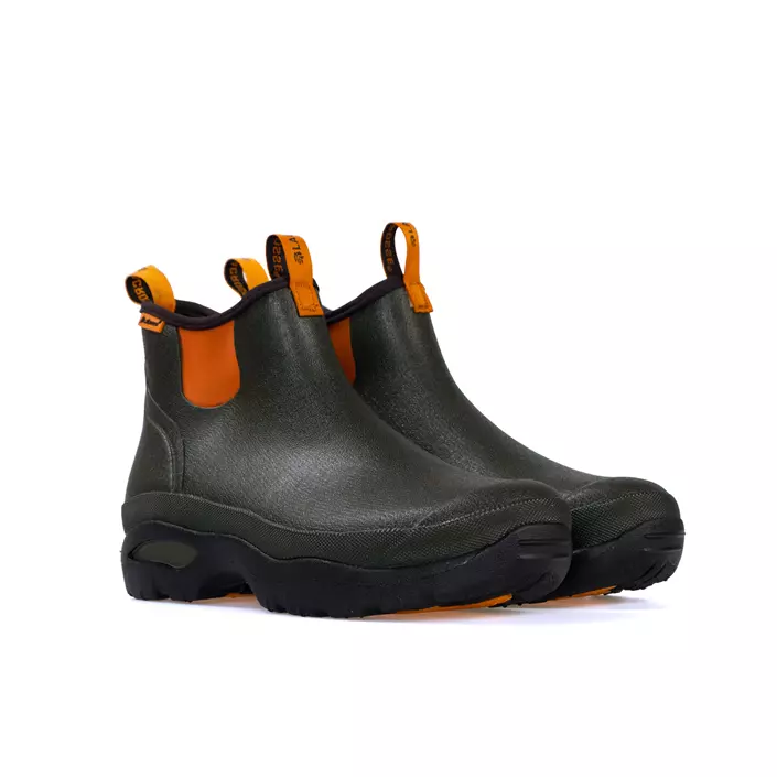 LaCrosse Hampton rubber boots, Rosin Green/Popsicle Orange, large image number 1