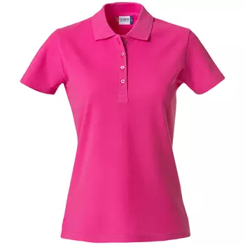 Clique Basic Damen Poloshirt, Bright Cerise
