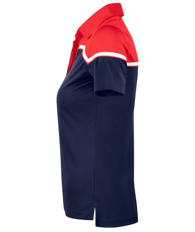 Cutter & Buck Seabeck pik&eacute;tr&ouml;ja dam, M&ouml;rk Navy/R&ouml;d, large image number 3