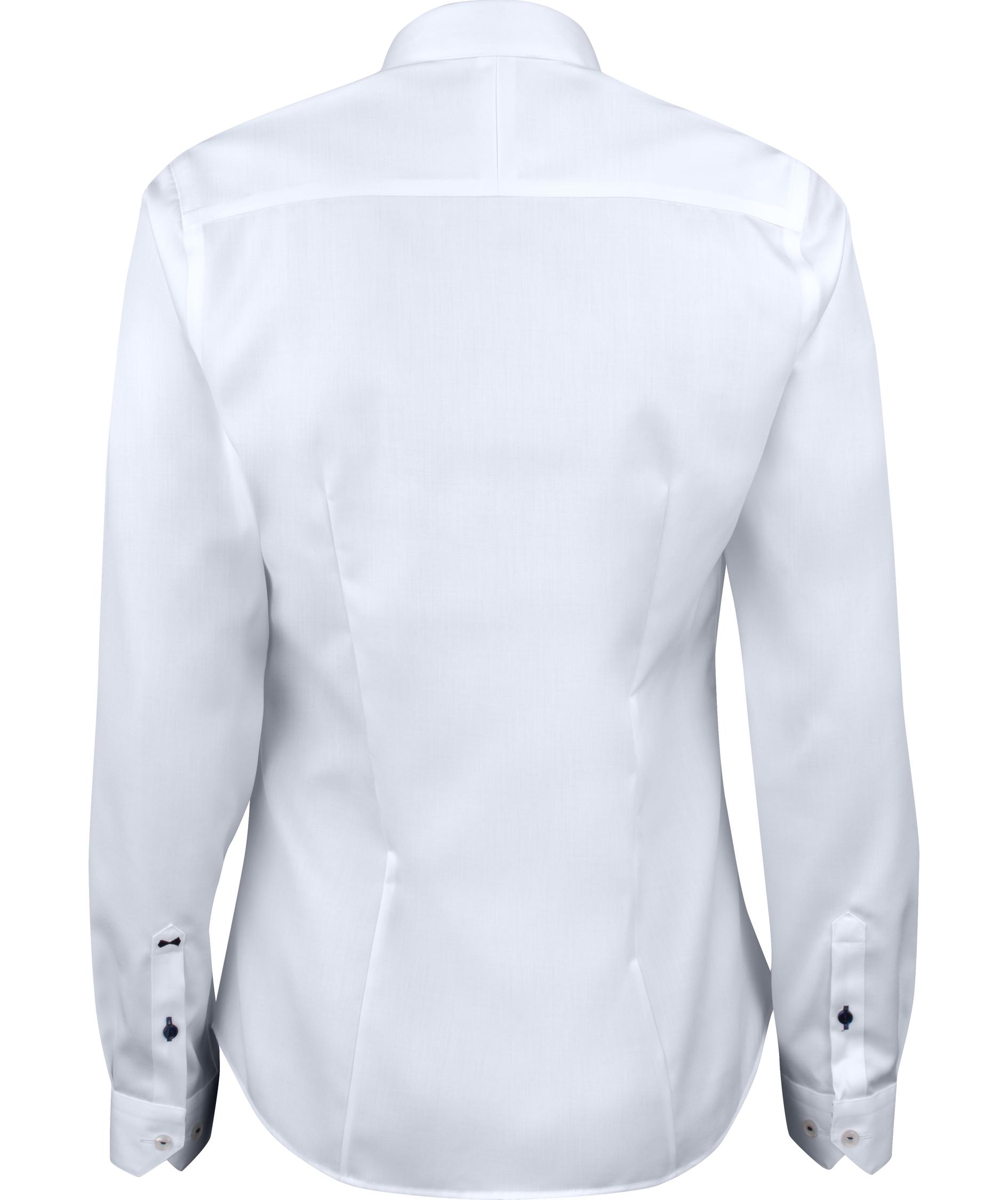 J. Harvest & Frost Twill Red Bow 122 lady fit shirt, White, large image number 1