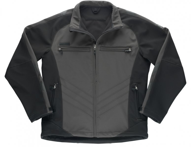 Mascot Unique Dresden softshell jacket, Dark Antracit/Black