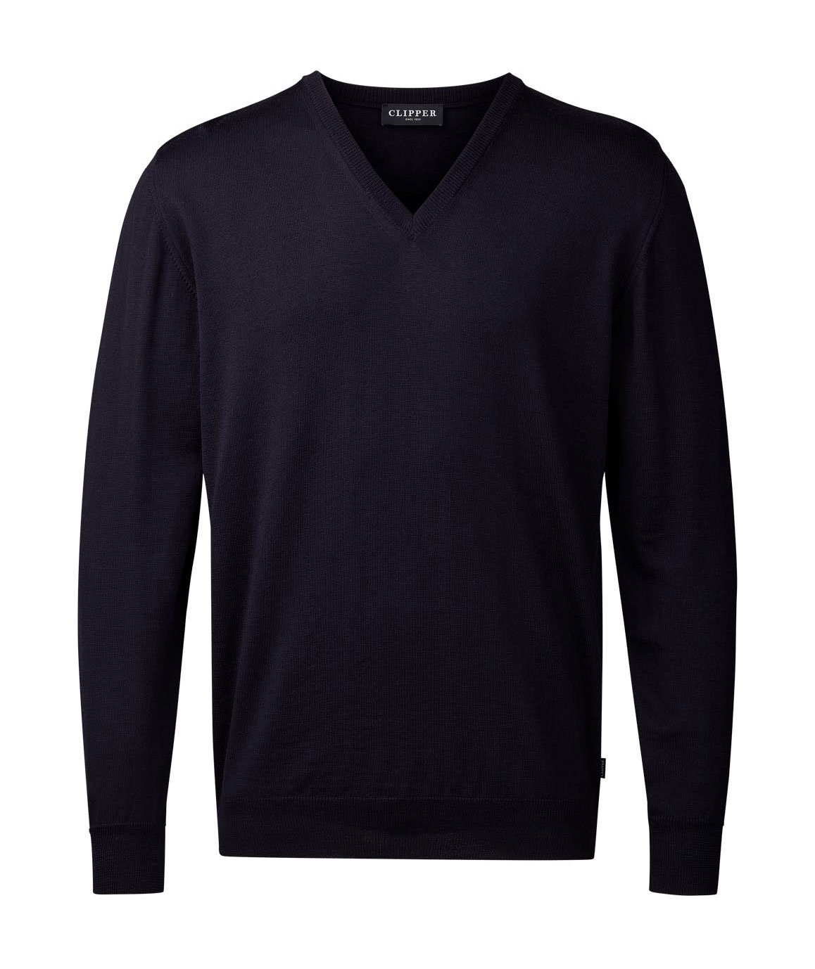 Clipper Milan knitted pullover with merino wool, Navy, Navy, swatch