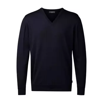 Clipper Milan knitted pullover with merino wool, Navy